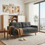 LLappuil 65" Loveseat Sofa, Love Seat Small Sofa Couch for Living Room, Bedroom, Compact Space, Polyester Dark Gray