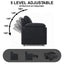 LLappuil 82" Loveseat Sofa, Pull Out Sofa Bed Queen Size, Chenille Sofa Couch with 270° Swivel Side Table, USB & Type-c Charging Port fr Living Room Black