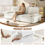 LLappuil 95" Pull Out Sofa Bed Queen Size, Oversized Corduroy Loveseat Sofa Couch Convertible Sofa Bed for Living Room Beige