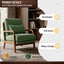 LLappuil Accent Chair, Mid-Century Modern Reading Single Sofa Chair for Living Room Green