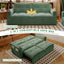 LLappuil 73" Pull Out Sofa Bed Queen Size, Loveseat Sofa Convertible Sleeper Sofa Bed, Corduroy Sofa Couch for Living Room Green