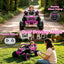LLappuil 24V 2-Seater Ride On Car, 400W Kids All-Terrain Ride On Toys with Remote Control, 4 Wheel Suspension, Power display, Bluetooth, MP3 Music, LED Light for Age 3+ Years Old