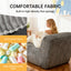 LLappuil Bean Bag Chair, Lounge Chaise Indoor Convertible Sofa Bed, Floor Lazy Sofa Chair for Adult with Memory Foam for Living Room, Bedroom Light Gray