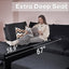 LLappuil Modular Sectional Sofa, 5 Seat Modular Sectional Sofa with Storage, Oversized Deep Seat Chenille Sofa for Living Room
