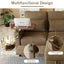 LLappuil 81" Loveseat Sofa with Recliner Chair, 3 Seat Sofa with Pull Out Sofa Bed, Chenille Sofa Couch Convertible Sofa Bed with Tabletop, Cup Holder, USB & Type-c Charging Port for Living Room