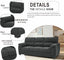LLappuil 81" Mid-Century Modern Sofa, 3 Seat Sofa Cloud Couch for Living Room, Linen Dark Gray