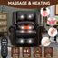 LLappuil Lift Power Recliner Chair, Dual Motor Massage Recliner Chair with Heat, Faux Leather Nursery Glider Rocker Recliner Chair for Living Room, Bedroom Dark Brown
