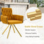 LLappuil Dining Chair Set of 2, 2 Piece Upholstered Accent Chairs for Dining Room, Living Room Yellow