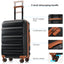 LLappuil 6 Piece Luggage Set, ABS Hardshell Suitcases with Dual Spinner Wheels for Travel & Business