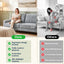 LLappuil 81" Chenille Sofa, Comfy Loveseat Sofa Couch , Mid-Century Upholstered Couch for Living Room