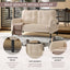 LLappuil Loveseat Sofa, 47" Small Couch, Love Seat Corduroy Sofa Couch for Compact Space Beige
