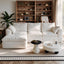 LLappuil 97" Sectional Sofa, L Shaped Sectional Couch with Ottoman, Linen Boneless Cloud Couch for Living Room