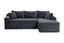 LLappuil 95" Sectional Sofa, Modular Sectional Couch with Left Chaise, Deep Seat Corduroy Cloud Sofa for Living Room
