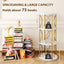 LLappuil 3 Tier Rotating Bookshelf, 360° Display Swivel Bookcase, Corner Bookshelf for for Bedroom, Living Room White