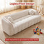 LLappuil 98" Cloud Couch, Oversized Boneless Compressed Sofa, Corduroy 3 Seater Sofa Couch with Bubble Channel Tufted for Living Room, No Assembly Required