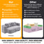 LLappuil 79" Futon Sofa Bed, Boneless Sofa Convertible Sofa Bed Full Size, Corduroy Loveseat Floor Sofa Couch for Living Room