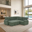 LLappuil 85" x 85" Sectional Sofa, L Shaped Sectional Couch with Pull Out Sofa Bed, Convertible Sofa Bed with Hidden Storage, Foli Fabric 5 Seat Sofa Couch for Living Room