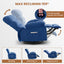 LLappuil Recliner Chair, 360° Swivel Recliner Chair, Nursery Glider Rocker Recliner Chair, Single Reading Chair with Side Pockets for Living Room, Bedroom Blue