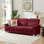 LLappuil 82" Velvet Sofa, 3 Seater Sofa Couch for Living Room Red