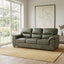 LLappuil 81" Mid-Century Modern Sofa, 3 Seat Sofa Cloud Couch for Living Room, Foil Fabric Green