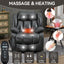 LLappuil Lift Power Recliner Chair, Dual Motor 8-Point Vibration Massage Recliner Chair with Heat, Faux Leather Nursery Glider Rocker Recliner Chair for Living Room, Bedroom Gray