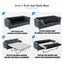 LLappuil Pull Out Sofa Bed Queen Size, 82" 3 Seat Sofa Convertible Sofa Bed, Velvet Sofa Couch with Memory Foam Mattress for Living Room Dark Gray