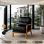 LLappuil Accent Chair, Mid-Century Modern Reading Single Sofa Chair for Living Room, Foil Fabric