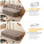 LLappuil 79" Futon Sofa Bed, Boneless Sofa Convertible Sofa Bed Full Size, Corduroy Loveseat Floor Sofa Couch for Living Room