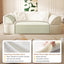 LLappuil 80" Futon, 3 Seat Sofa Convertible Sofa Bed, Chenille Sofa Couch for Living Room Beige