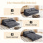 LLappuil 66" Loveseat Sofa, Pull Out Sofa Bed Queen Size, Velvet Sofa Couch Convertible Sofa Bed for Living Room