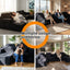 LLappuil 145" Sectional Sofa, Oversized Modular Sectional Sofa with Cup Holder, Hidden Storage, 4 Seat Corduroy Sofa Couch with Chaise for Living Room Black