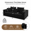 LLappuil 94" Boneless Couch, Corduroy 3 Seat Sofa, Deep Seat Cloud Sofa Couch for Living Room