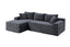 LLappuil 106" Sectional Sofa, Modular Sectional Couch with Left Chaise, Deep Seat Corduroy Cloud Sofa for Living Room