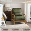 LLappuil Accent Chair, Mid-Century Modern Reading Single Sofa Chair for Living Room, Foil Fabric
