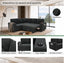 LLappuil 76" x 76" Sectional Sofa, Sectional Couch with Pull Out Sofa Bed Twin Size, 4 Seat Sofa Couch with Cup Holders & Side Pocket Convertible Sofa Bed for Living Room, Polyester Dark Gray