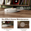 LLappuil 8 Cube Bookcase, Horizontal Bookshelf, 2-Tier Wooden Storage Cabinet for for Living Room, Bedroom, Home Office