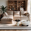LLappuil 97" Sectional Sofa, L Shaped Sectional Couch with Ottoman, Linen Boneless Cloud Couch for Living Room