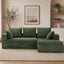 LLappuil 95" Sectional Sofa, Modular Sectional Couch with Left Chaise, Cup Holders, Side Pocket, Corduroy Boneless Sofa Couch for Living Room