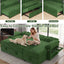 LLappuil 86" Sectional Sofa, Sectional Couch with Pull Out Sofa Bed, Corduroy Sofa Couch Convertible Sofa Bed with Storage Chaise, Small Desktop, Charging Port for Living Room