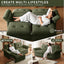 LLappuil Pull Out Sofa Bed Queen Size, Loveseat Sofa Convertible Sofa Bed, Chneille Sofa Couch for Living Room Green