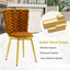 LLappuil Dining Chair Set of 2, 2 Piece Upholstered Accent Chairs for Dining Room, Living Room Orange