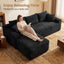 LLappuil 95" Sectional Sofa, Modular Sectional Couch with Right Chaise, Deep Seat Corduroy Cloud Sofa for Living Room