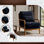 LLappuil Accent Chair, Mid-Century Modern Reading Single Sofa Chair for Living Room Black