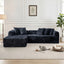 LLappuil 108" Sectional Sofa, Modular Sectional Couch with Right Chaise, Boneless Chenille Cloud Sofa Couch for Living Room