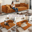 LLappuil Pull Out Sofa Bed King Size, 98" Tufted 3 Seat Sofa Convertible Sleeper Sofa Bed, Oversized 28" Deep Seat Velvet Sofa Couch for Living Room Orange