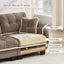 LLappuil 101" Sectional Sofa, Modular Sectional Couch with Double Movable Ottoman, Chenille Cloud Sofa Couch for Living Room
