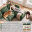 LLappuil 72" Loveseat Sofa, Cloud Chenille Sofa Couch for Living Room
