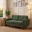 LLappuil 65" Loveseat Sofa, Love Seat Small Sofa Couch for Living Room, Bedroom, Compact Space, Polyester Green