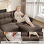 LLappuil 69" Loveseat Sofa, Cloud Chenille Sofa Couch for Living Room