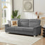 LLappuil 82" Velvet Sofa, 3 Seater Sofa Couch for Living Room Gray